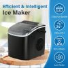 Simple Deluxe Ice Maker Machine for Countertop, 26lbs Ice/24Hrs, 9 Ice Cubes Ready in 6 Mins, Portable Self-Clean Ice Machine with Scoop and Basket, 1