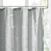 Printed Metallic Shower Curtain