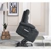 Electric Power Lift Recliner Chair with Massage and Heat for Elderly, 3 Positions, 2 Side Pockets, Cup Holders, USB Charge Ports, High-end Quality Clo