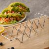 1pc Stainless Steel Burrito Pancake Stand; Tacoholder Pancake Stand; W-shaped Taco Stand