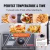 VEVOR Commercial Electric Deep Fryer 9.1Qt Countertop Deep Fryer Dual Detachable Tanks 1500W