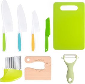 Children's Plastic Birthday Cake Stand Knife Toy Suit (Option: 8pcs set of knives)