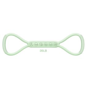 Eight-character Chest Expander Open Back Fitness Women's Stretch Strap Elastic Band (Color: Green)