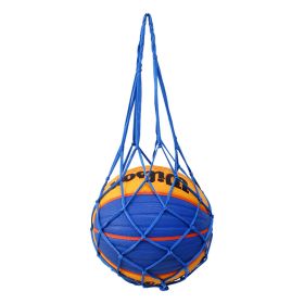 Sports Bag Basketball Football Volleyball Mesh Bag Basketball Bag Bold Storage (Option: Thickened Blue-Bulk)