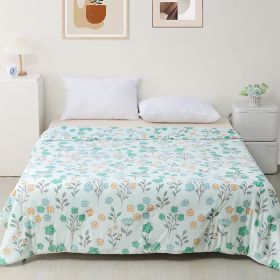 Machine Washable Cool Feeling Ice Silk Thin Quilt (Option: Hua Tao Xiang Hai-200x230cm)