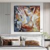 Handmade Oil Painting Hand Painted Square People Nude Modern Rolled Canvas Living Room hallway bedroom luxurious decorative painting