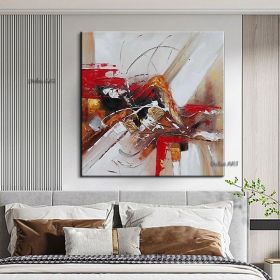 Handmade Oil Painting Hand Painted Wall Art Abstract Home Decoration Decor Stretched Frame Living Room hallway bedroom luxurious decorative painting (size: 70x70cm)