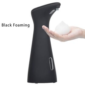 Automatic Liquid or Foam Soap Dispenser Intelligent Infrared Induction foam Hand Washing Machine for Kitchen Bathroom Dispenser (Color: Black Foam, Ships From: China)