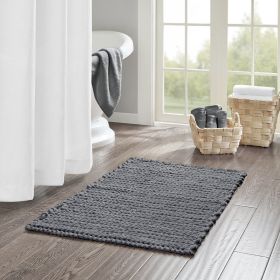 100% Cotton Chenille Chain Stitch Rug (Color: as Pic)