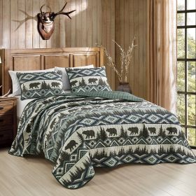 Bear Claw 3 piece bedspread (size: king)