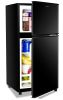 KRIB BLING 3.5Cu.Ft Compact Refrigerator Mini Fridge with Freezer, Small Refrigerator with 2 Door, 7 Level Thermostat Removable Shelves for Kitchen, D