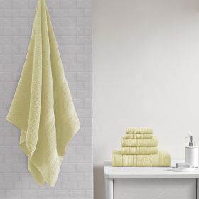 Super Soft Cotton Quick Dry Bath Towel 6 Piece Set (Color: as Pic)