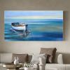 Handmade Oil Painting On Canvas Wall Art Decoration Modern Abstract Boat Landscape Picture  Living Room hallway bedroom luxurious decorative painting