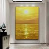 Custom Abstract Decorative Canvas Wall Art Handmade Seascape Oil Painting Modern Living Room Bedroom Porch Hotel Hanging Picture