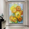 Poster Print Floral Vase Oil Painting Canvas Art Modern Wall Picture for Living Room Vincent Van Gogh Golden Sunflower