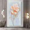 100% Handmade Orange Flower Oil Painting Modern Art Picture Living Room Luxury Abstract Art Corridor Aisle Wall Decor