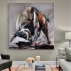 Hand painting Animal Wall Art Artist Hand-painted High Quality  Oil Painting Living Room hallway bedroom luxurious decorative painting