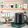 Electric Coffee Mug Warmer for Desk Auto Shut off USB Tea Milk Beverage Cup 3 Temperature Setting