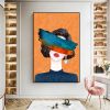 Decorative wall painting fashion woman canvas modern abstract oil painting living room bedroom art hand painting