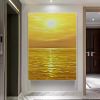 Custom Abstract Decorative Canvas Wall Art Handmade Seascape Oil Painting Modern Living Room Bedroom Porch Hotel Hanging Picture