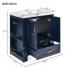 30'' Bathroom Vanity with Seperate Basin Sink, Modern Bathroom Storage Cabinet with Double-sided Storage Shelf, Freestanding Bathroom Vanity Cabinet w